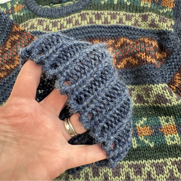 Vintage Cambridge Classics Men’s Large Knit Oversized Wool Sweater XL - Picture 16 of 16